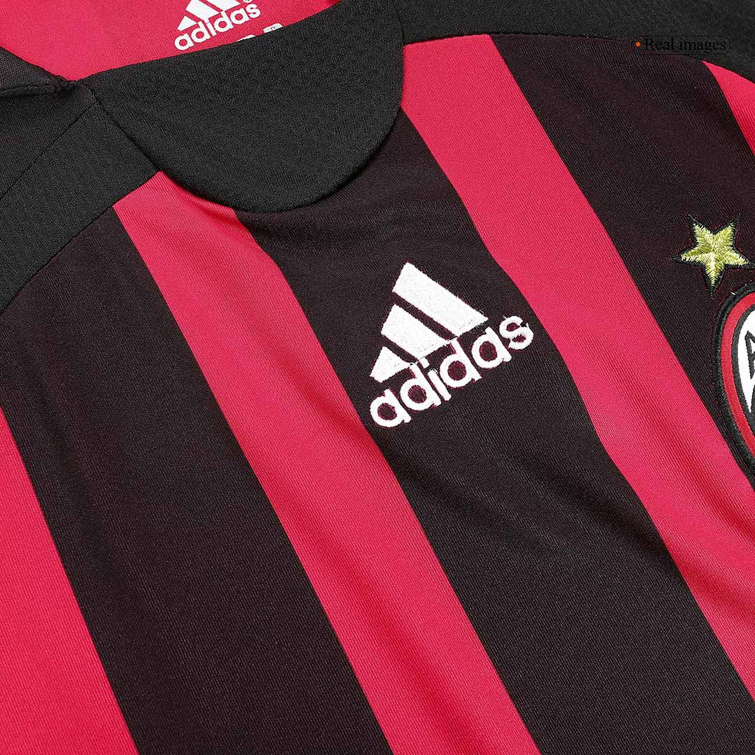 Retro AC Milan Mens Home Soccer Jersey 2006/07 Red&Black