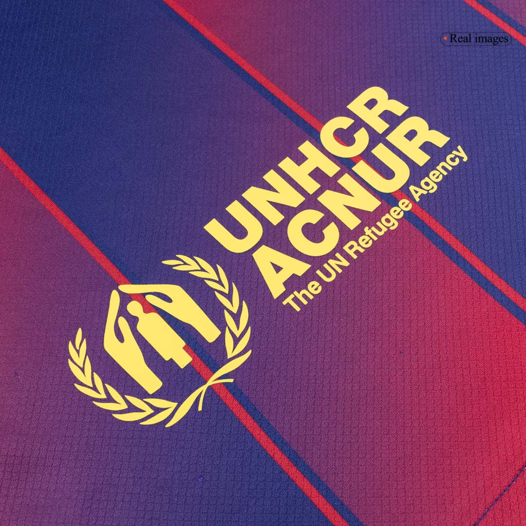 PEDRI #8 Barcelona Mens Home Soccer Jersey UCL 2025/26 Red&Blue [PREMIUM]