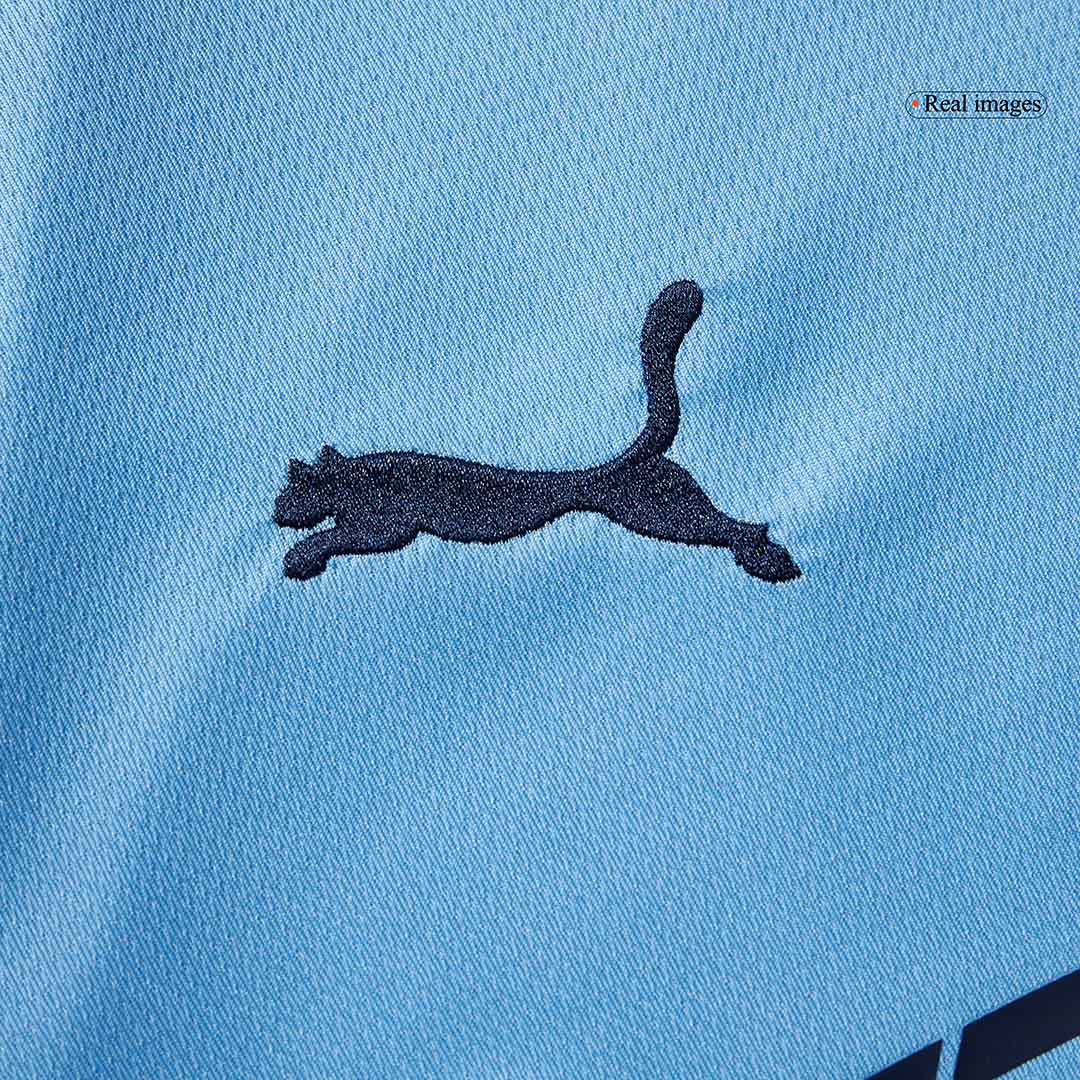 Manchester City Mens Home Long Sleeve Soccer Jersey 2025/26 Blue