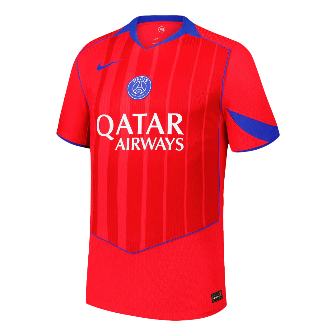 HAKIMI #2 PSG Mens Third Away Soccer Jersey 2025/26 Red - Player Version