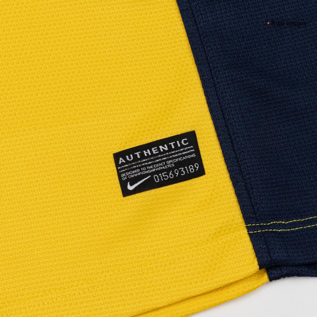 Retro Atletico Madrid Mens Away Soccer Jersey 2013/14 Yellow
