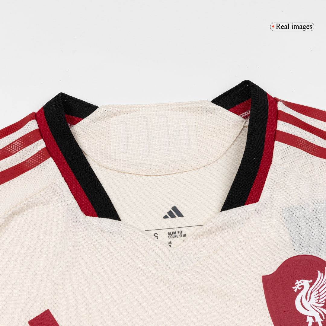 ISAK ##9 Liverpool Mens Away Soccer Jersey 2025/26 White - Player Version