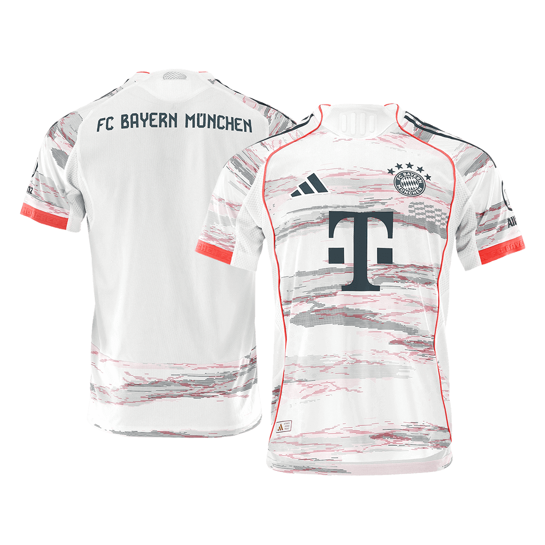 Bayern Munich Mens Away Soccer Jersey 2025/26 White - Player Version