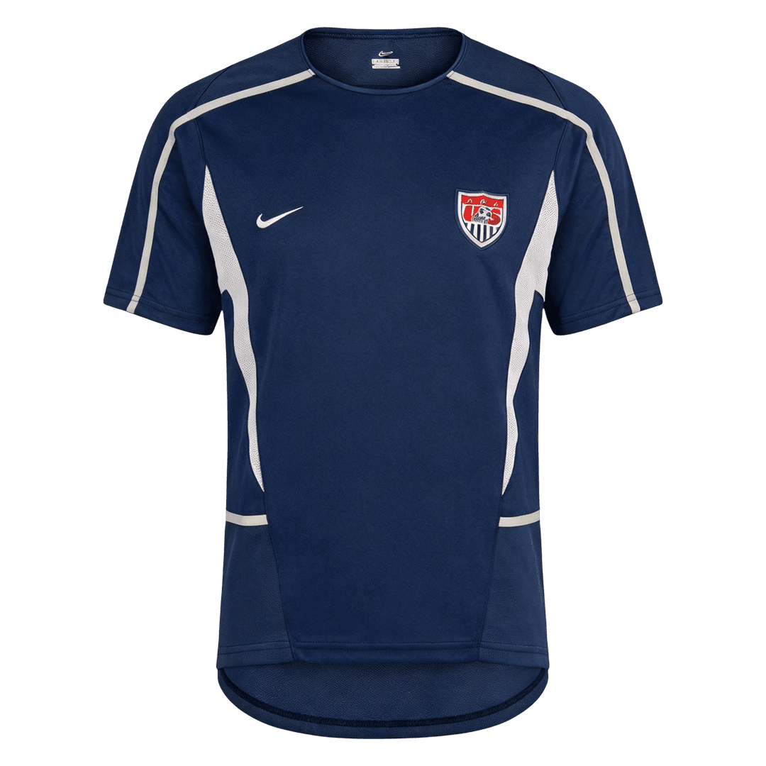 Retro USA Mens Away Soccer Jersey World Cup 2002 Navy