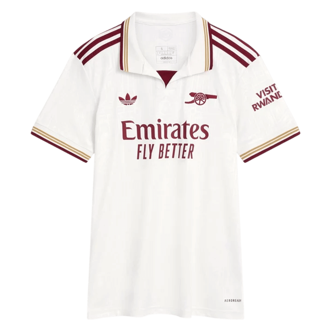 Arsenal Womens Third Away Soccer Jersey 2025/26 White