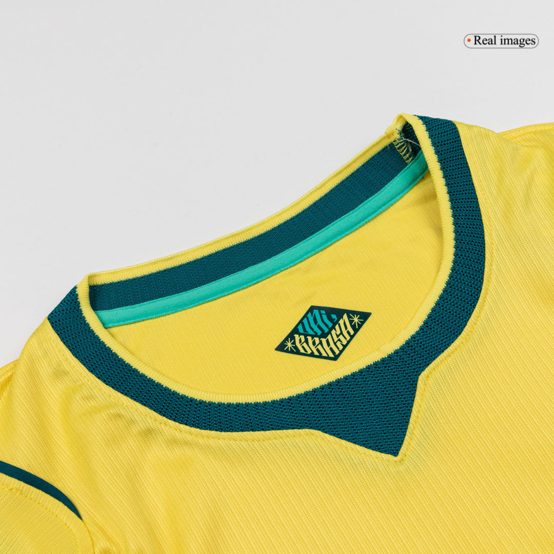 Brazil Womens Home Soccer Jersey World Cup 2026 Yellow