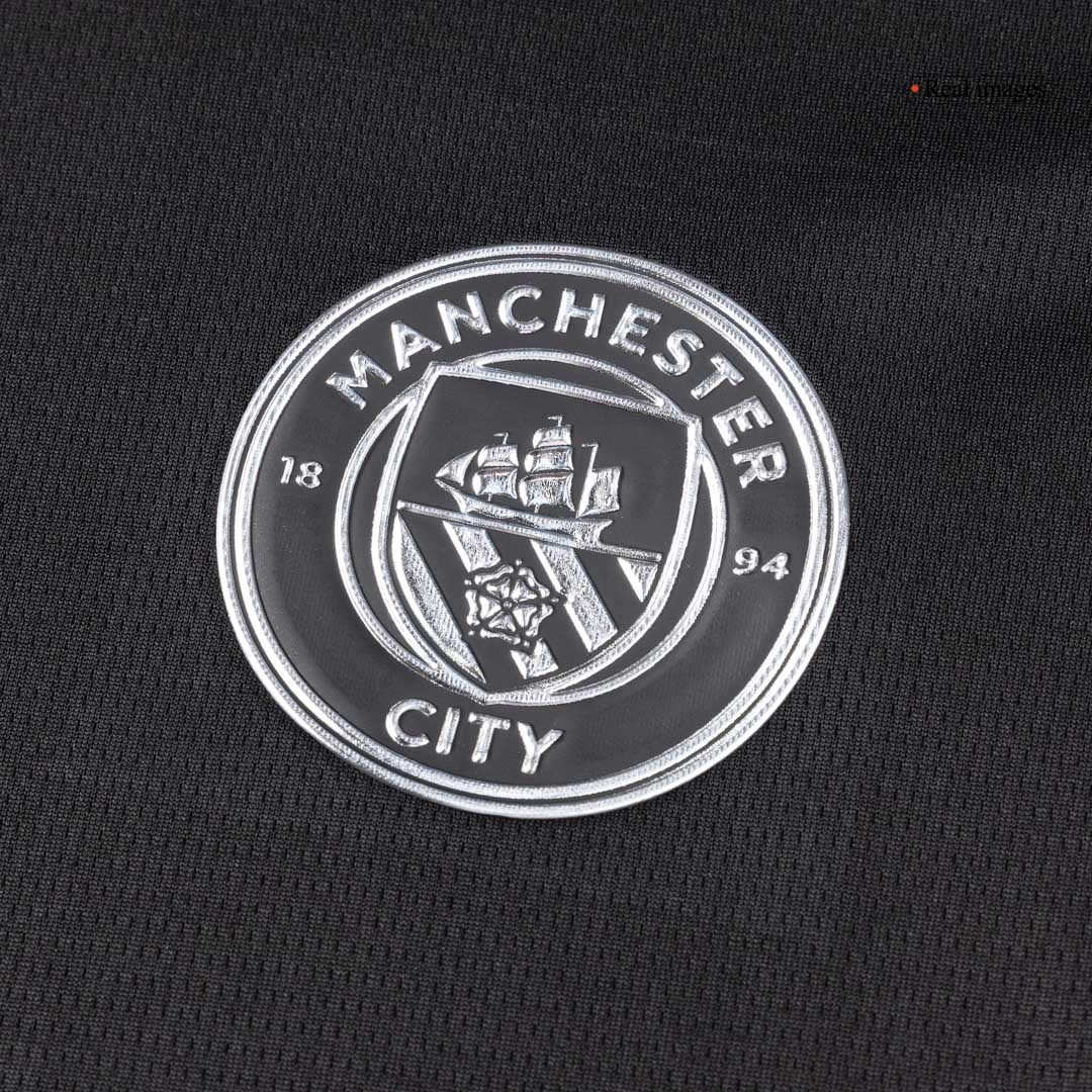 Manchester City Mens Away Soccer Kit 2025/26 Black