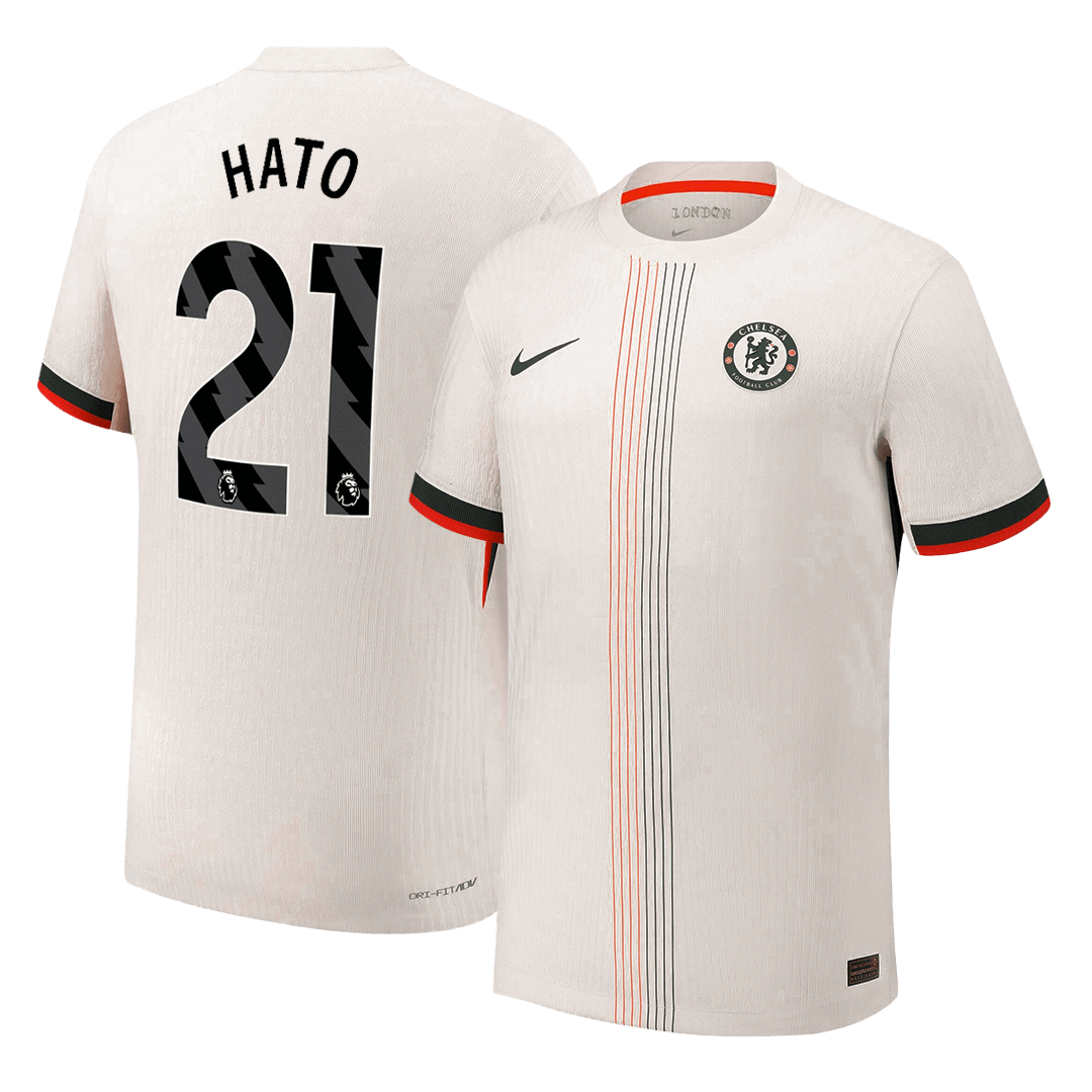 HATO #21 Chelsea Mens Away Soccer Jersey 2025/26 White - Player Version