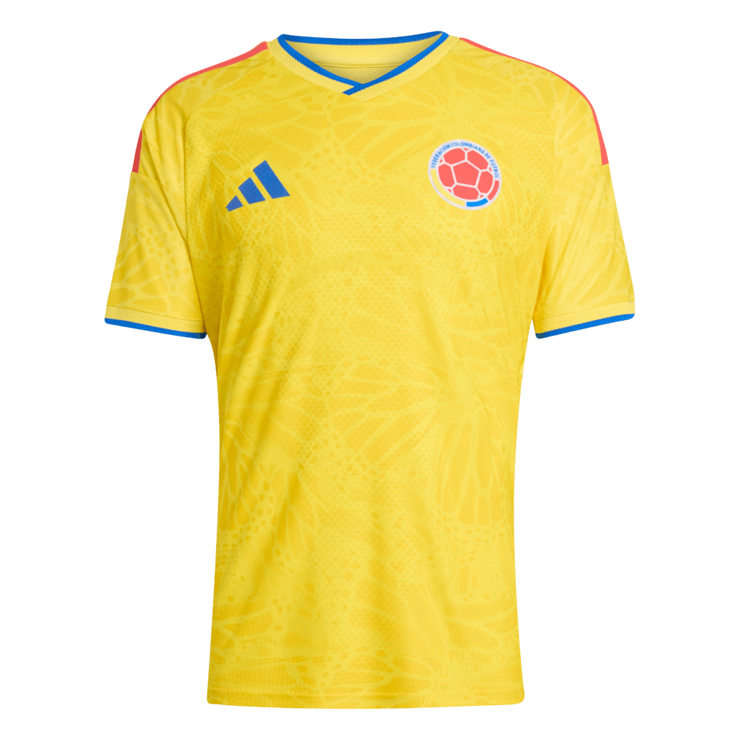 Colombia Mens Home Soccer Jersey World Cup 2026 Yellow - Player Version