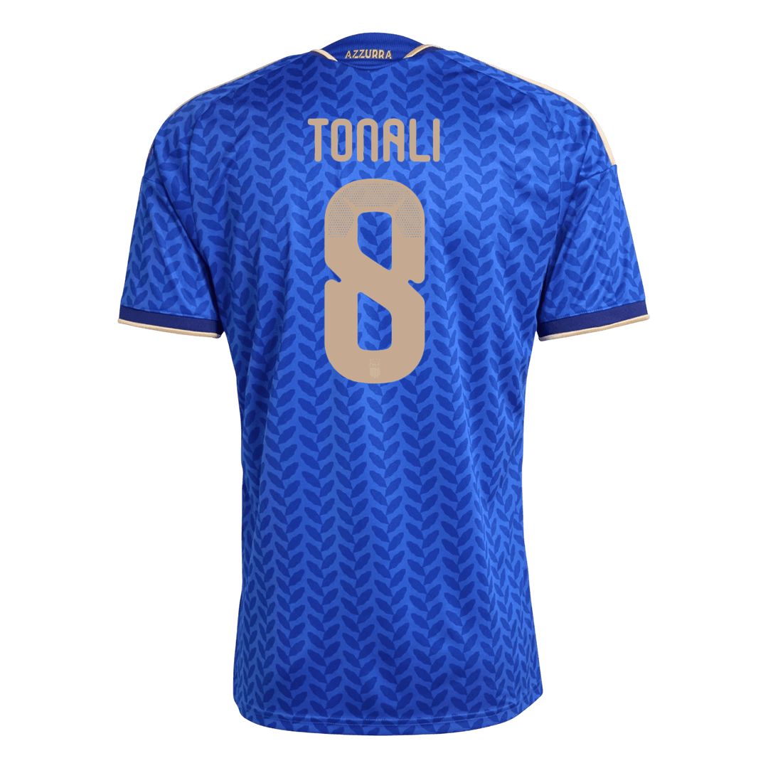 TONALI #8 Italy Mens Home Soccer Jersey World Cup 2026 Blue [PREMIUM]
