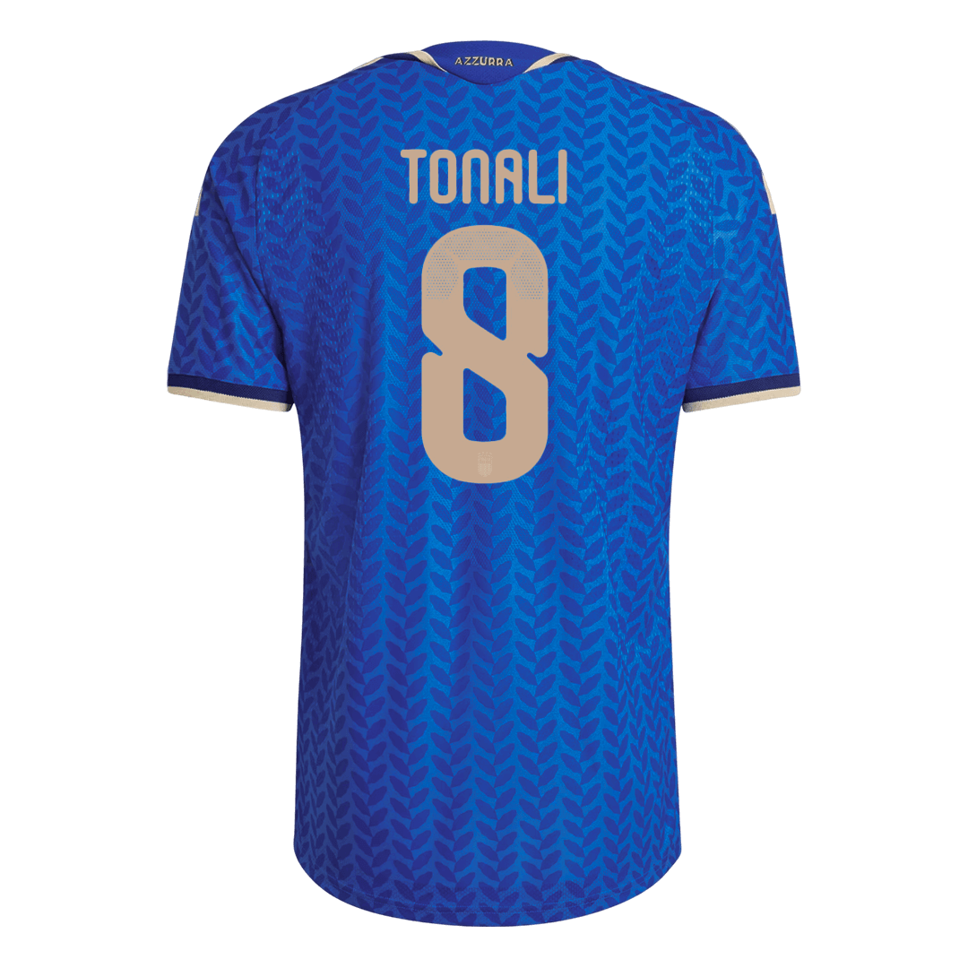TONALI #8 Italy Mens Home Soccer Jersey World Cup 2026 Blue - Player Version