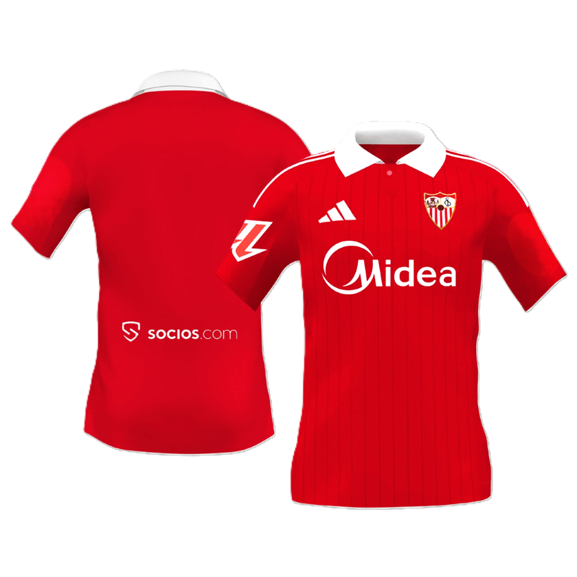 Sevilla Mens Away Soccer Jersey 2025/26 Red