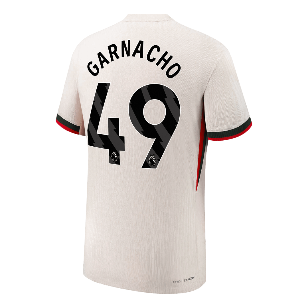 GARNACHO #49 Chelsea Mens Away Soccer Jersey 2025/26 White - Player Version