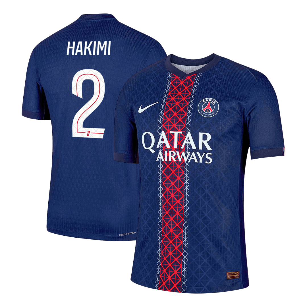 HAKIMI #2 PSG Mens Home Soccer Jersey 2025/26 Navy - Player Version