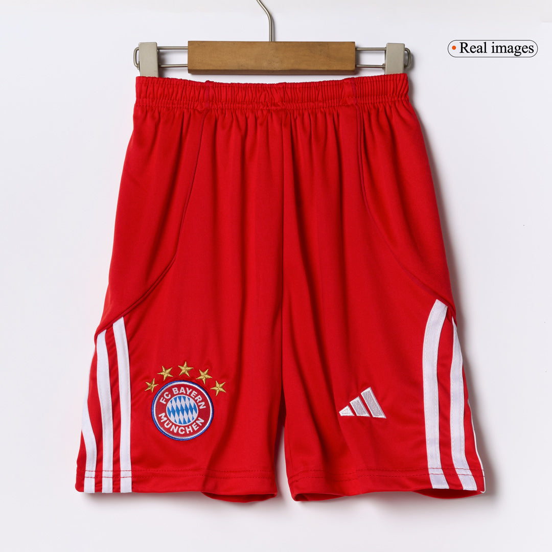 Bayern Munich Kids Home Soccer Kit 2025/26 Red