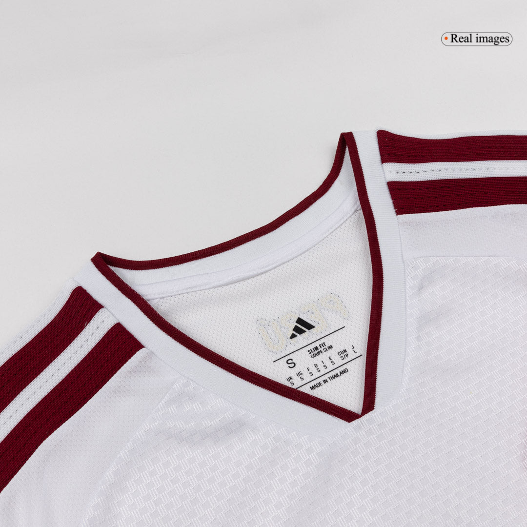 Peru Mens Home Soccer Jersey World Cup 2026 White - Player Version