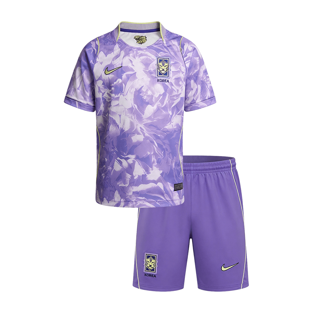 South Korea Kids Away Soccer Kit World Cup 2026 Purple