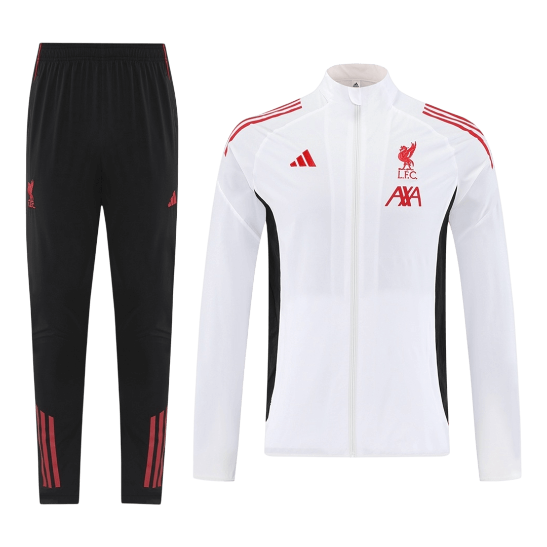 Liverpool Mens Training Tracksuit Kit 2025/26 White