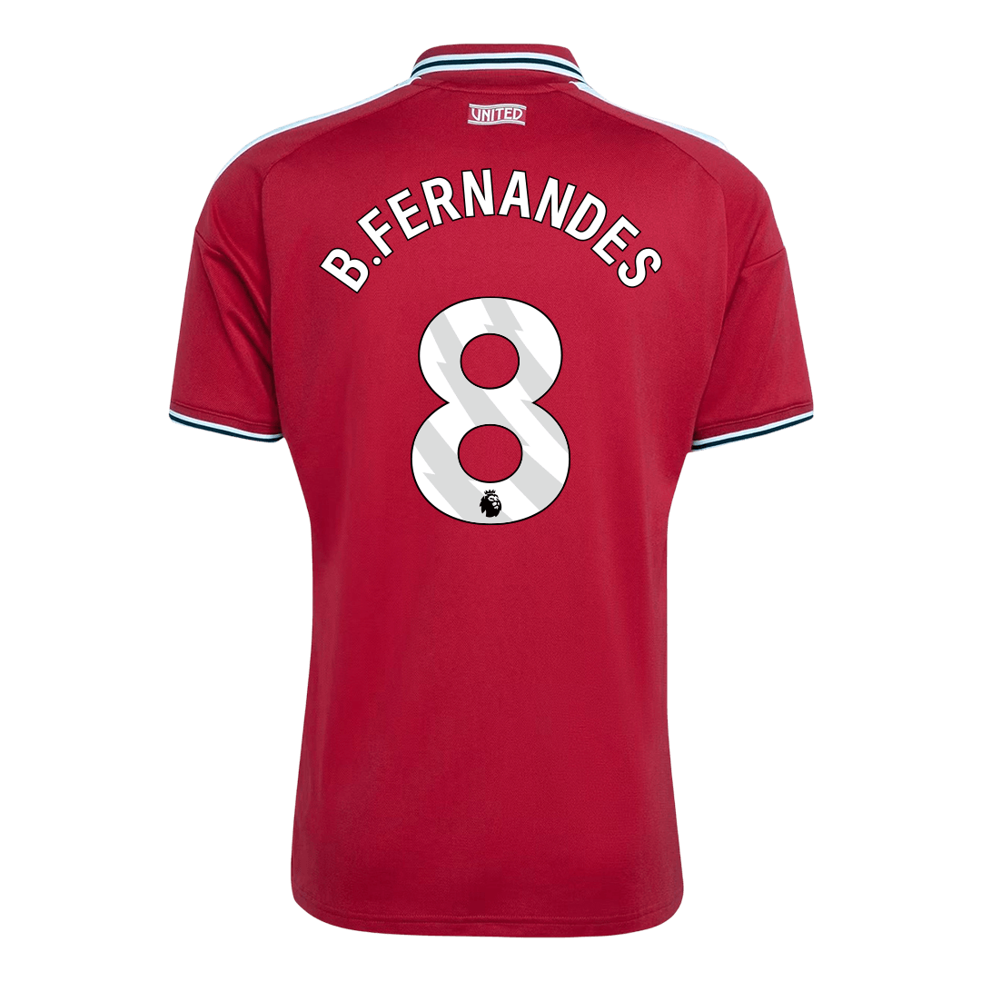 B.FERNANDES #8 Manchester United Mens Home Soccer Jersey 2026/27 Red