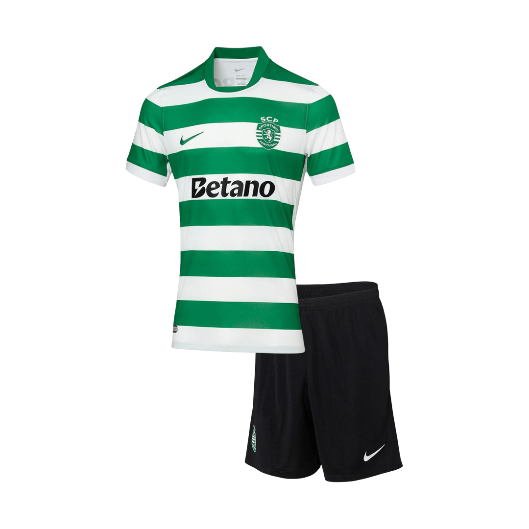 Sporting CP Kids Home Soccer Kit 2025/26 Green&White
