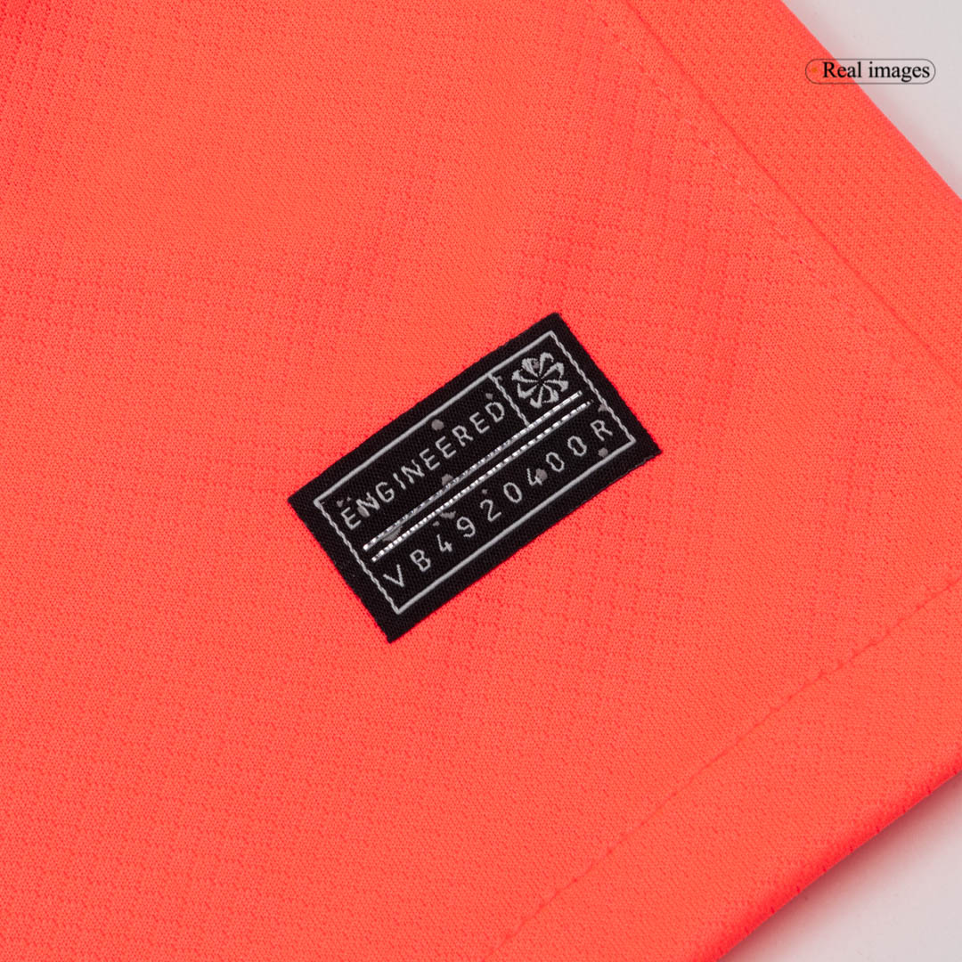 Barcelona Mens Third Away Long Sleeve Soccer Jersey 2025/26 Orange