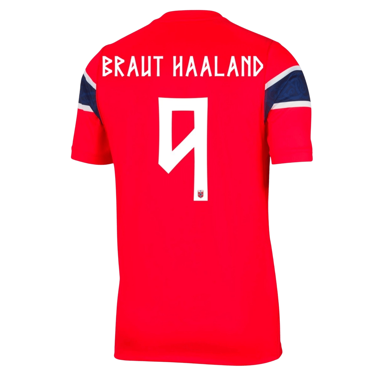 BRAUT HAALAND #9 Norway Mens Home Soccer Jersey World Cup 2026 Red - Player Version