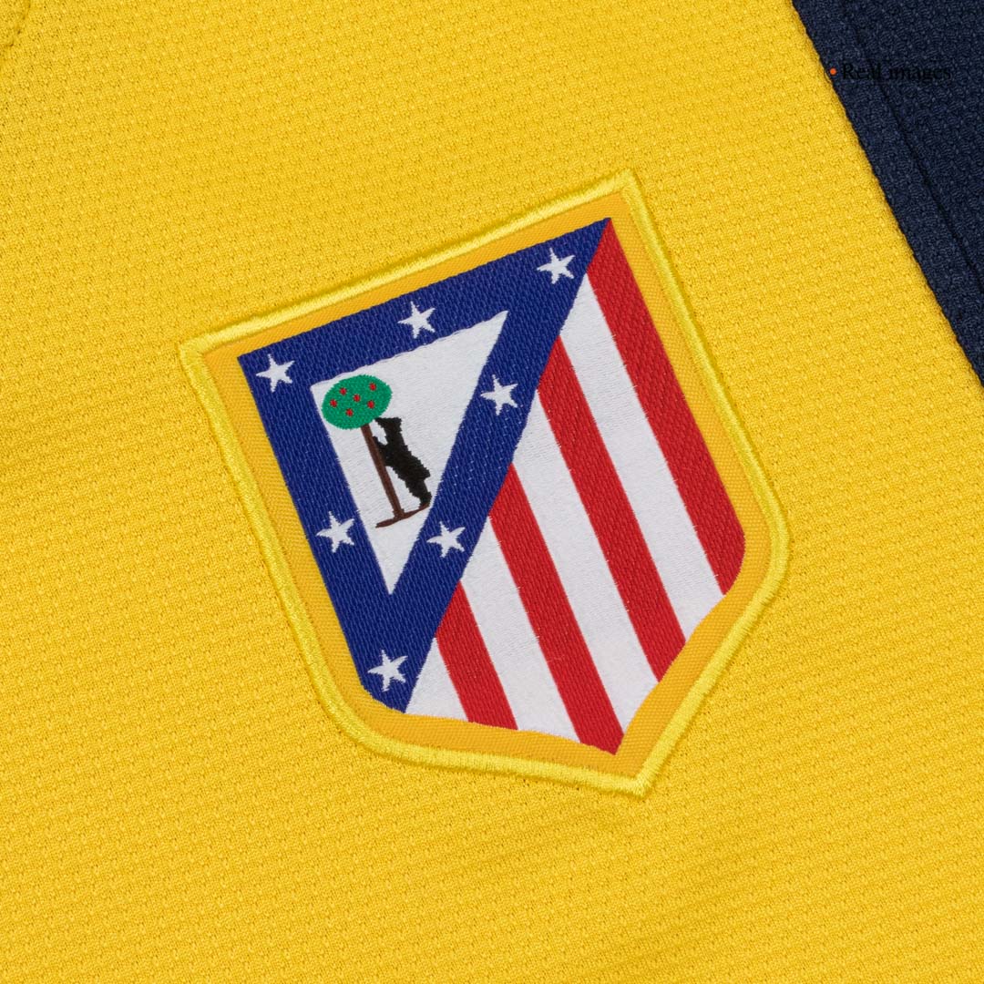 Retro Atletico Madrid Mens Away Soccer Jersey 2013/14 Yellow