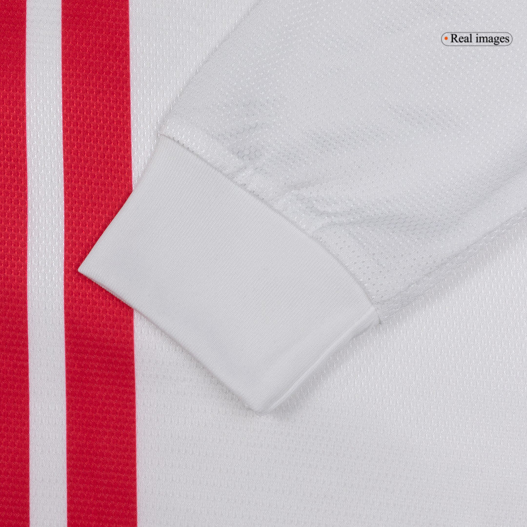 Retro Portugal Mens Away Long Sleeve Soccer Jersey 2012 White