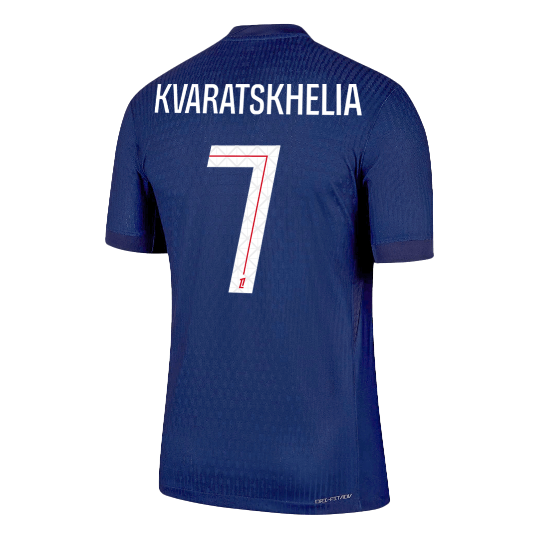 KVARATSKHELIA #7 PSG Mens Home Soccer Jersey 2025/26 Navy - Player Version