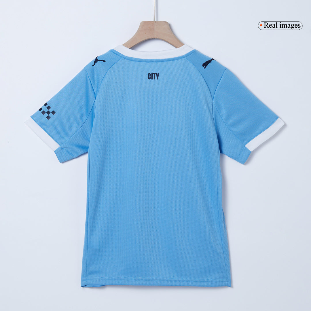 Manchester City Kids Home Soccer Kit 2025/26 Blue