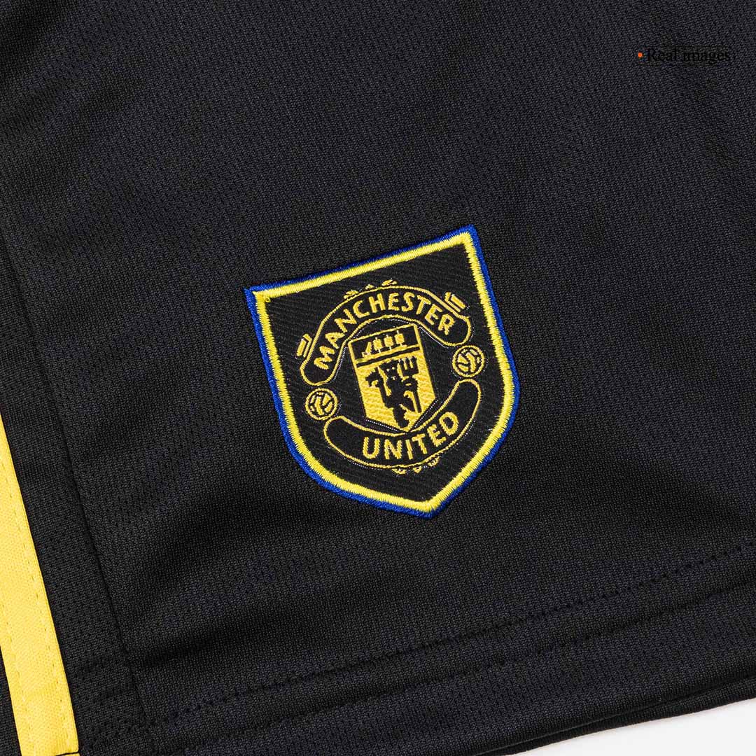 Manchester United Kids Third Away Soccer Kit 2025/26 Black