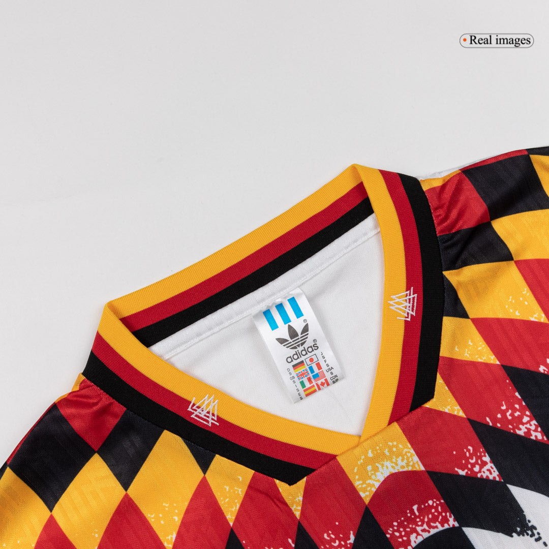 Retro Germany Mens Home Soccer Jersey 1994 White