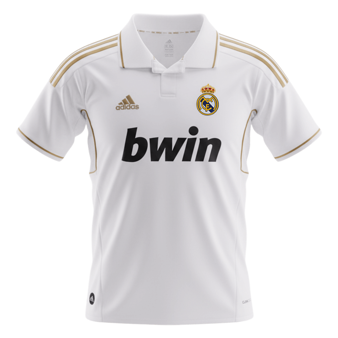 Retro Real Madrid Mens Home Soccer Jersey 2011/12 White