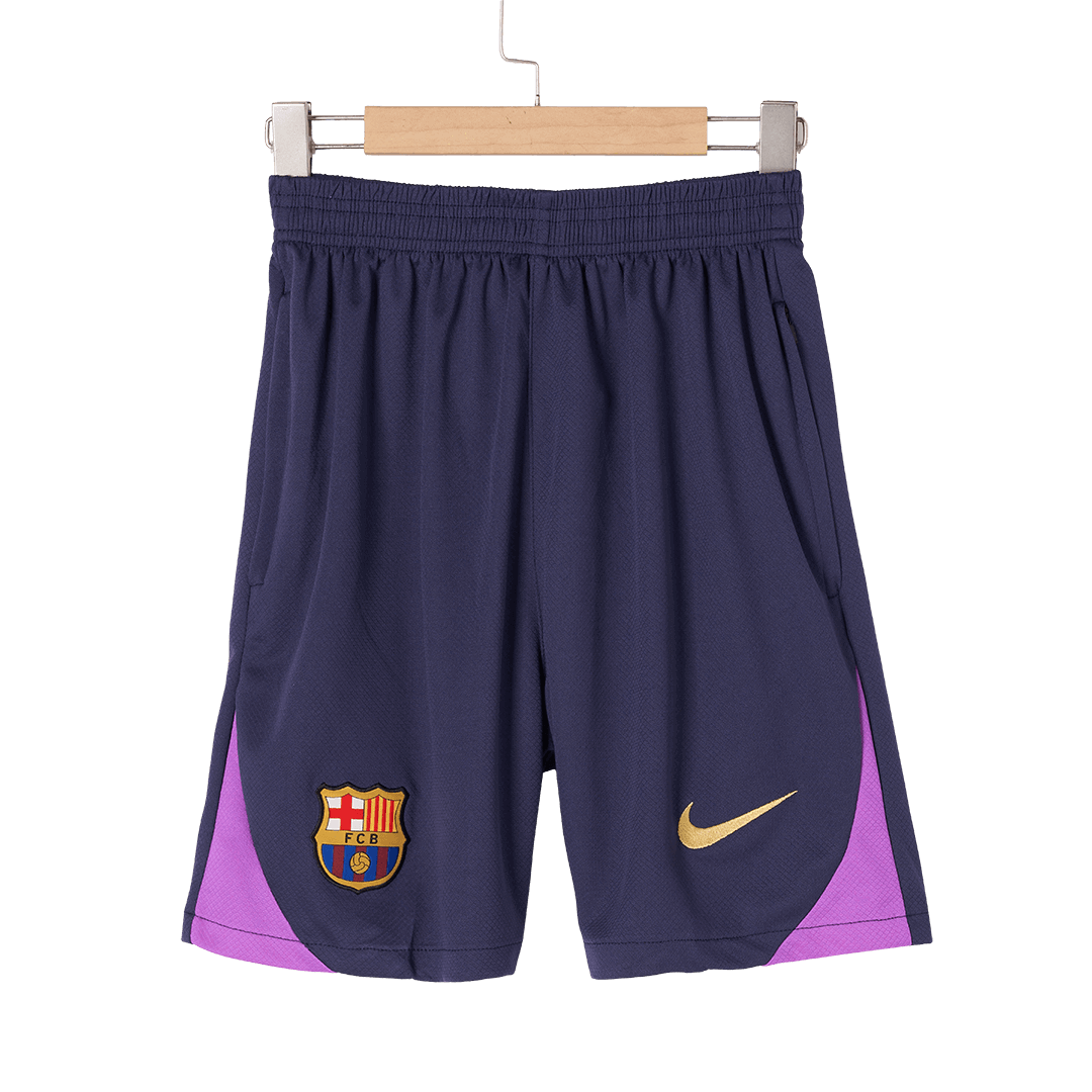 Barcelona Mens Pre-Match Soccer Shorts 2025/26 Navy