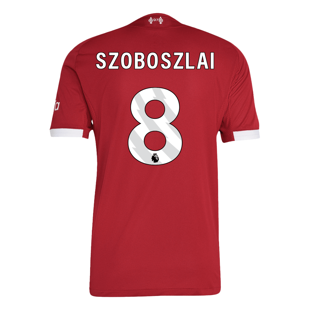SZOBOSZLAI #8 Liverpool Mens Home Soccer Jersey 2025/26 Red - Player Version
