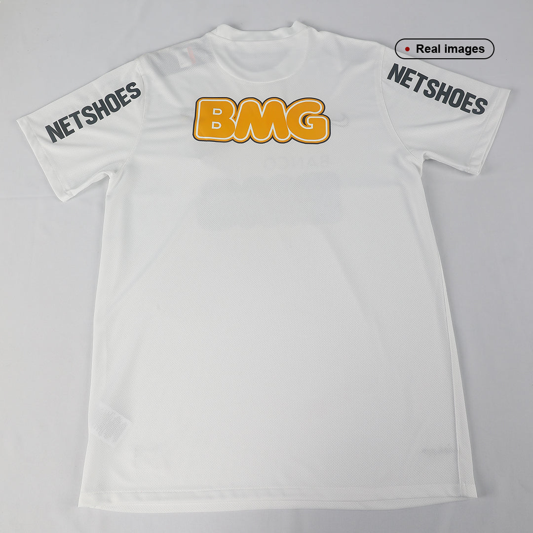 Retro Santos FC Mens Home Soccer Jersey 2011/12 White