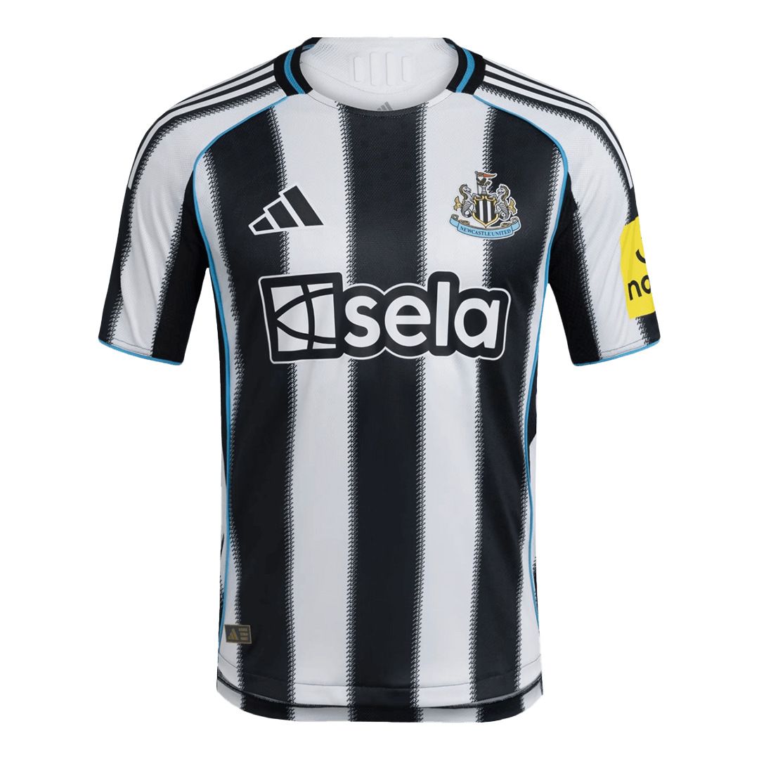 Newcastle United Mens Home Soccer Jersey 2025/26 Black&White - Player Version