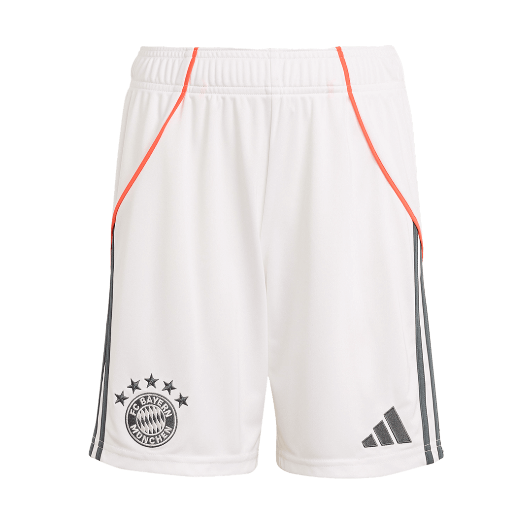 Bayern Munich Mens Away Soccer Shorts 2025/26 White