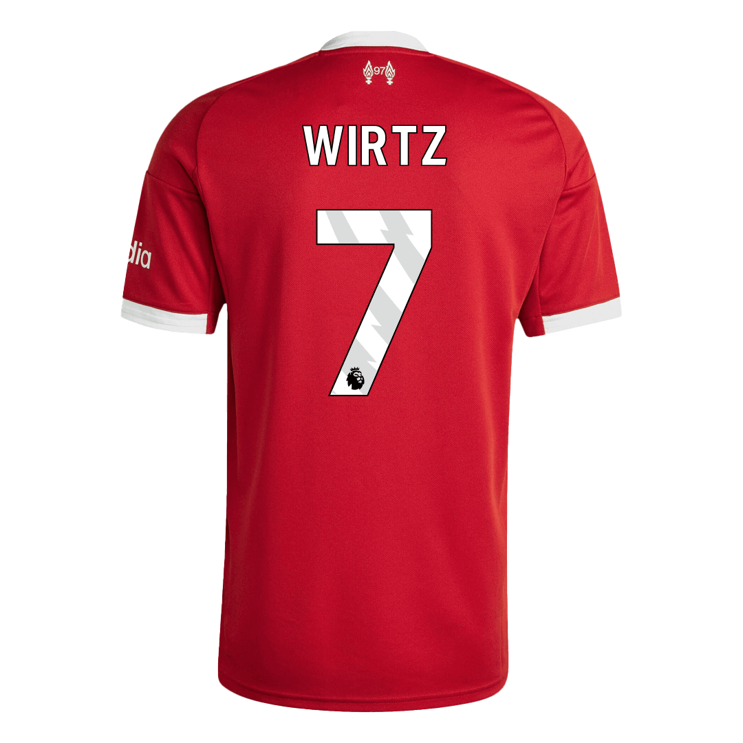 WIRTZ #7 Liverpool Mens Home Soccer Jersey 2025/26 Red