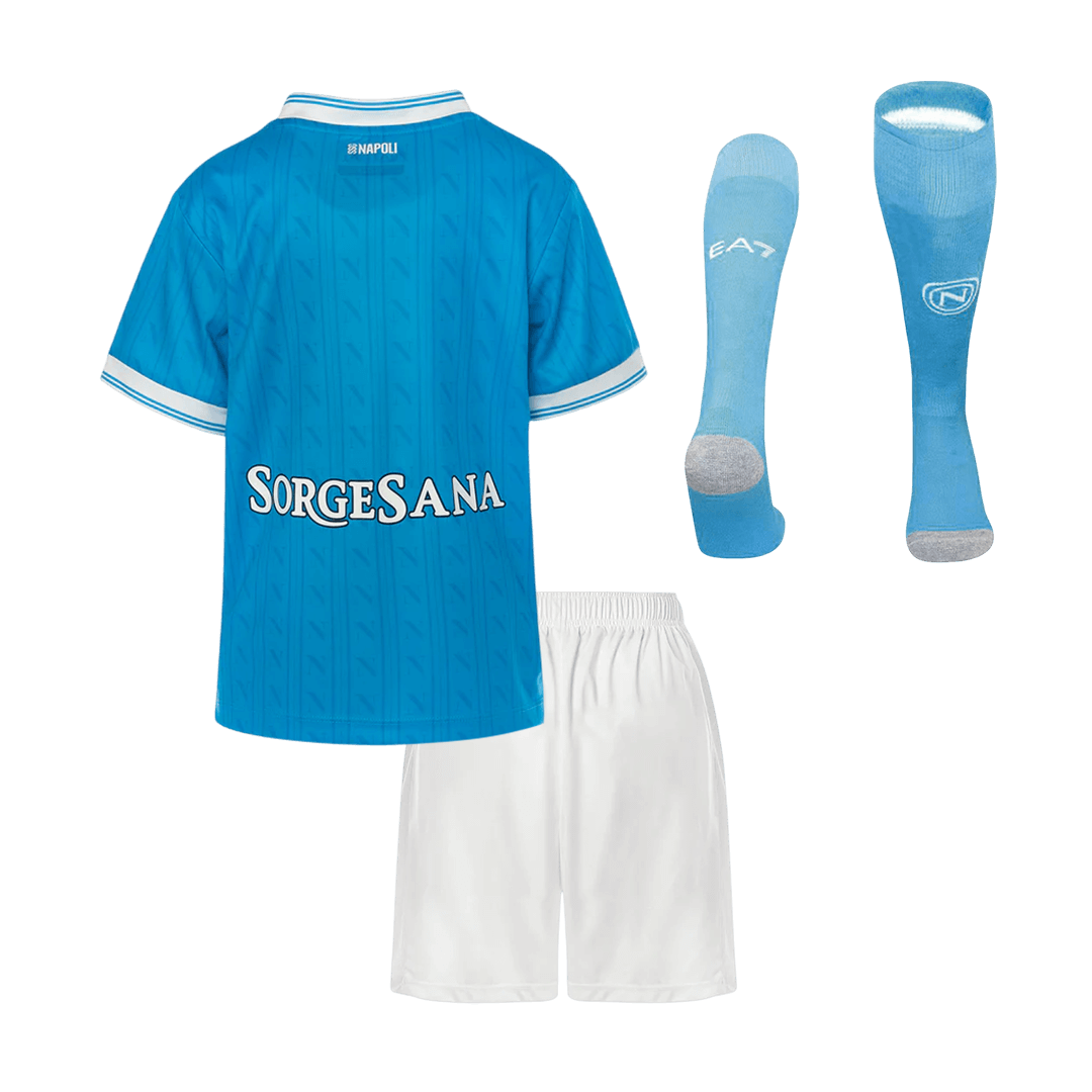Napoli Kids Home Soccer Full Set 2025/26 Blue