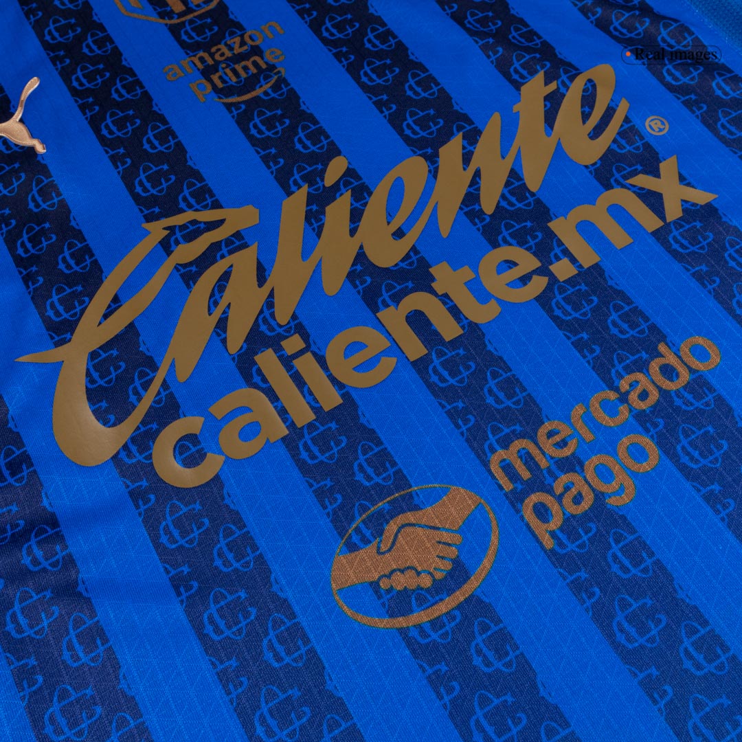 Chivas Mens Third Away Soccer Jersey 2025/26 Blue - Player Version