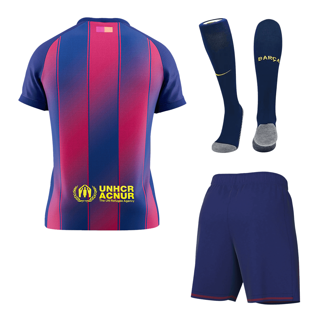 Barcelona Mens Home Soccer Full Set 2025/26 Red&Blue [PREMIUM]