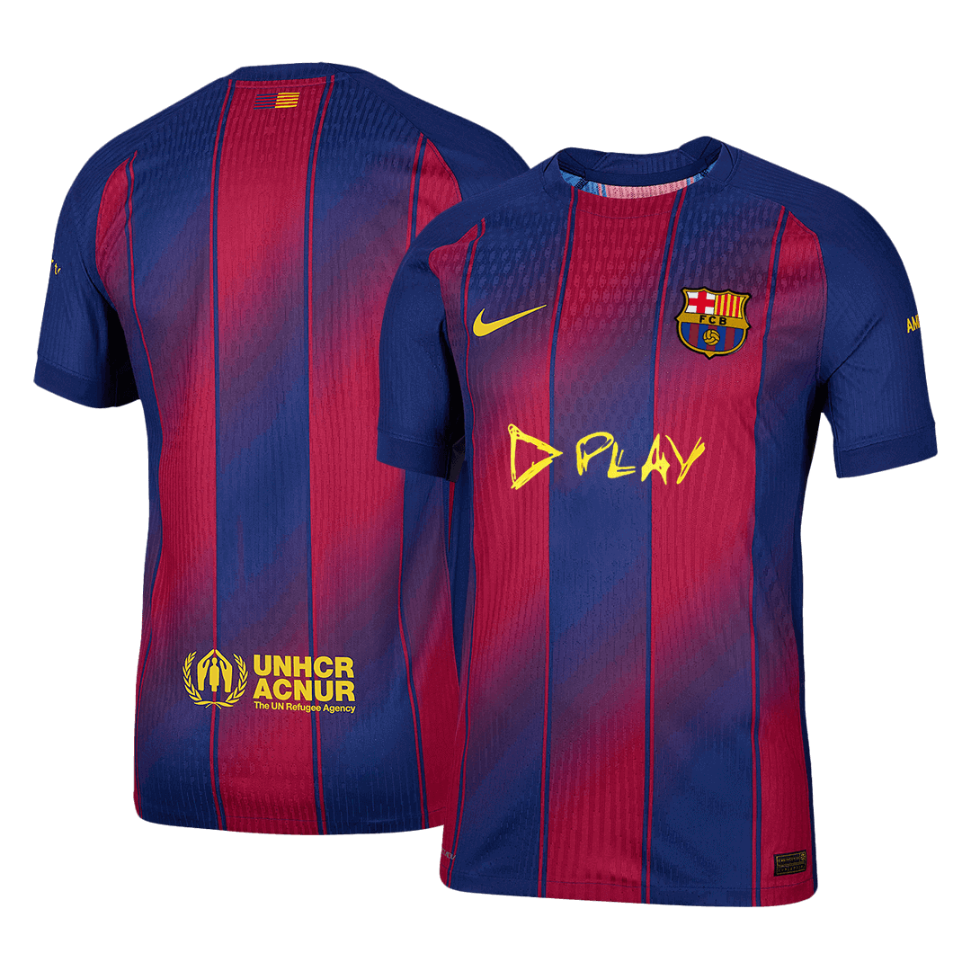 Barcelona Mens Home Soccer Jersey 2025/26 Red&Blue - Player Version