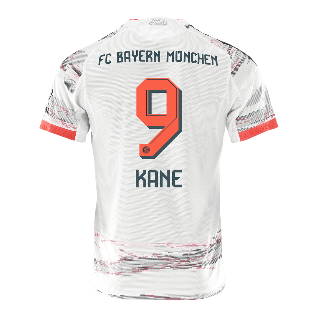 KANE #9 Bayern Munich Mens Away Soccer Jersey 2025/26 White - Player Version