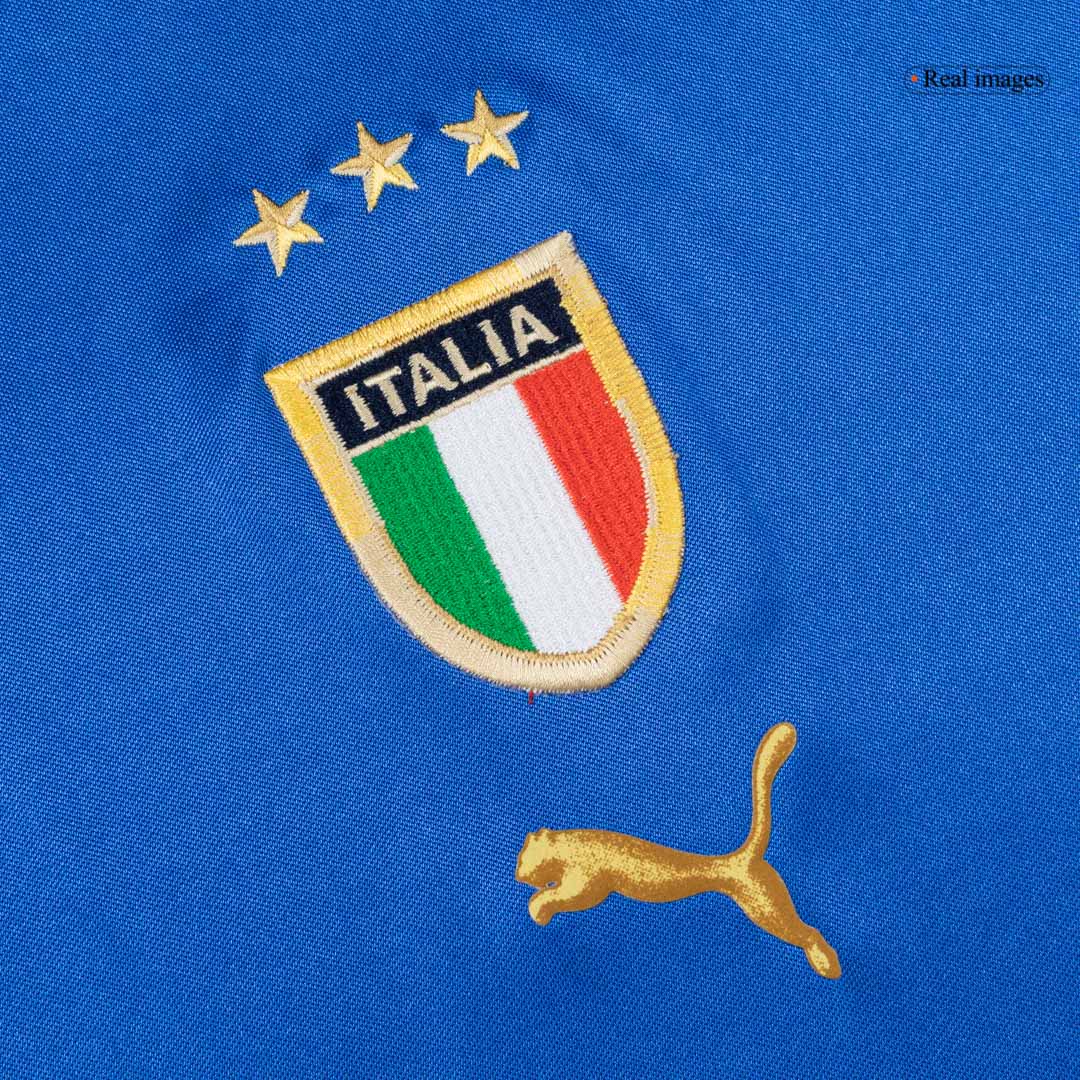 Retro Italy Mens Home Soccer Jersey 2004 Blue