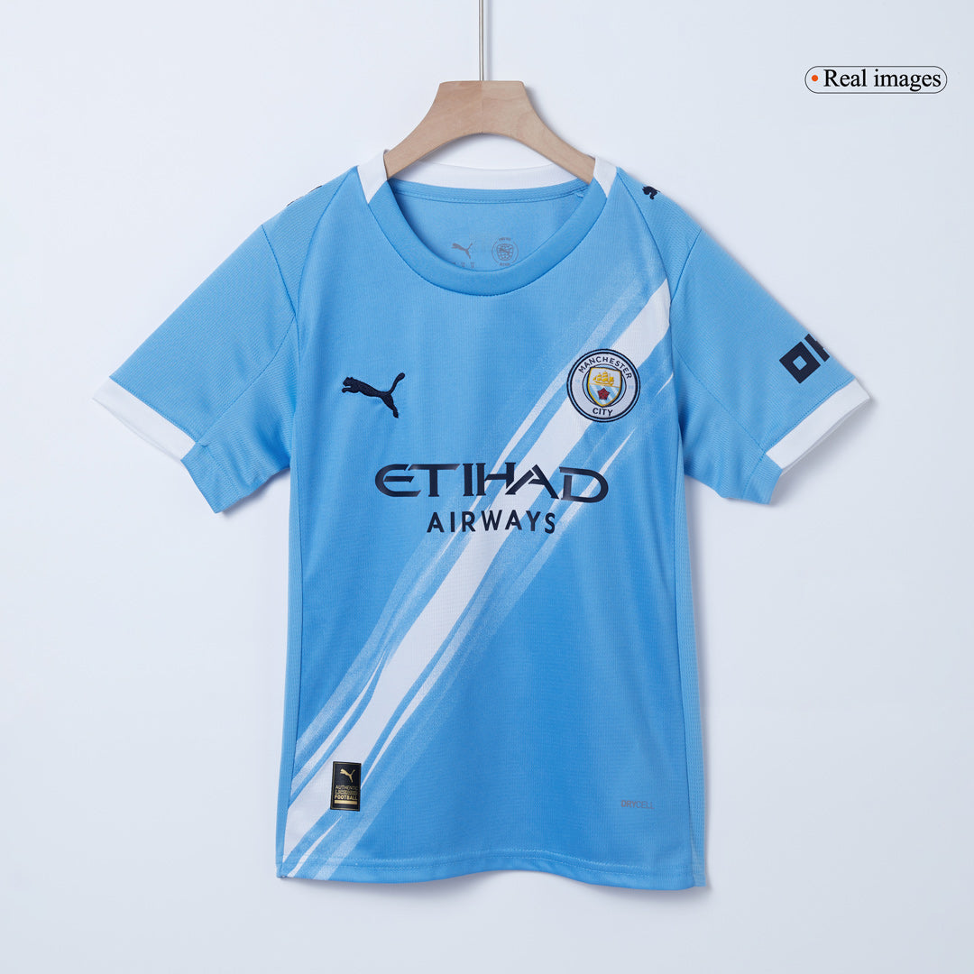 Manchester City Kids Home Soccer Kit 2025/26 Blue
