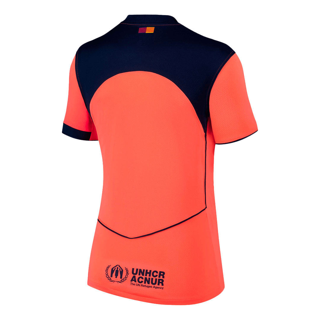 Barcelona Womens Third Away Soccer Jersey 2025/26 Orange
