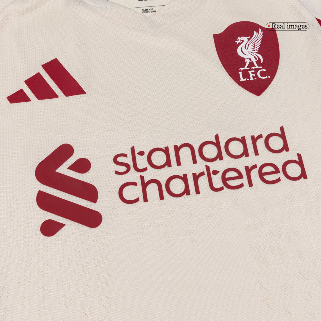 ISAK ##9 Liverpool Mens Away Soccer Jersey 2025/26 White - Player Version