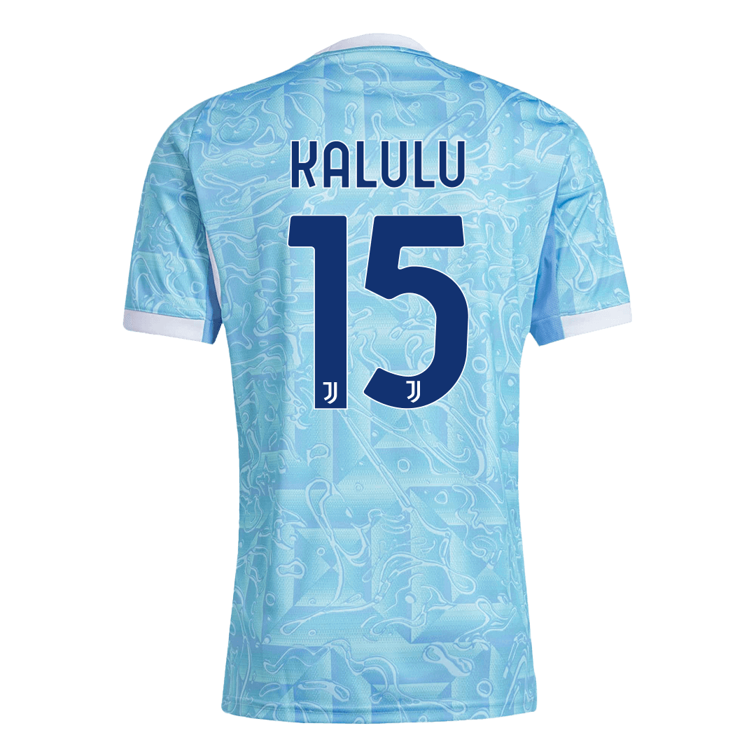 KALULU #15 Juventus Mens Away Soccer Jersey 2025/26 Blue
