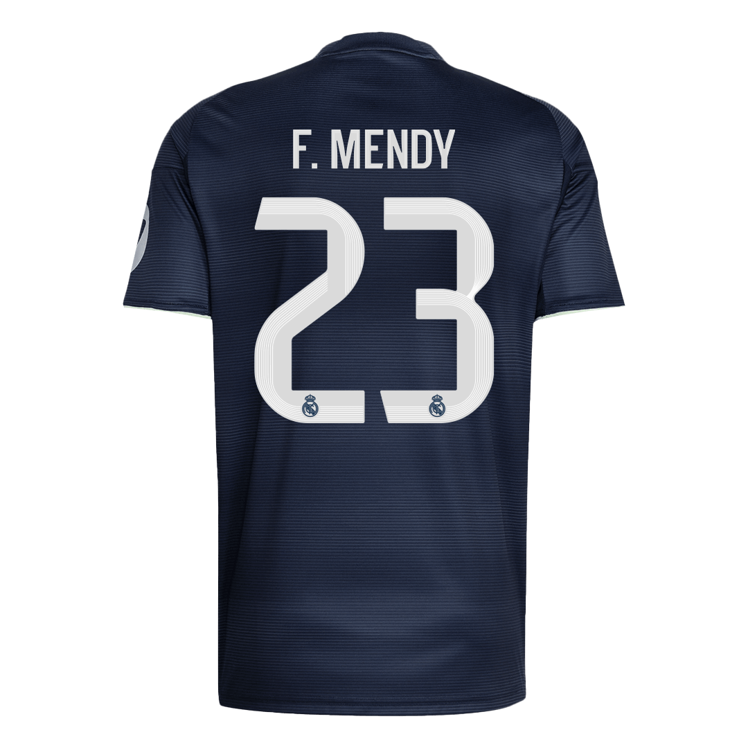 F.MENDY #23 Real Madrid Mens Away Soccer Jersey 2025/26 Navy [PREMIUM]